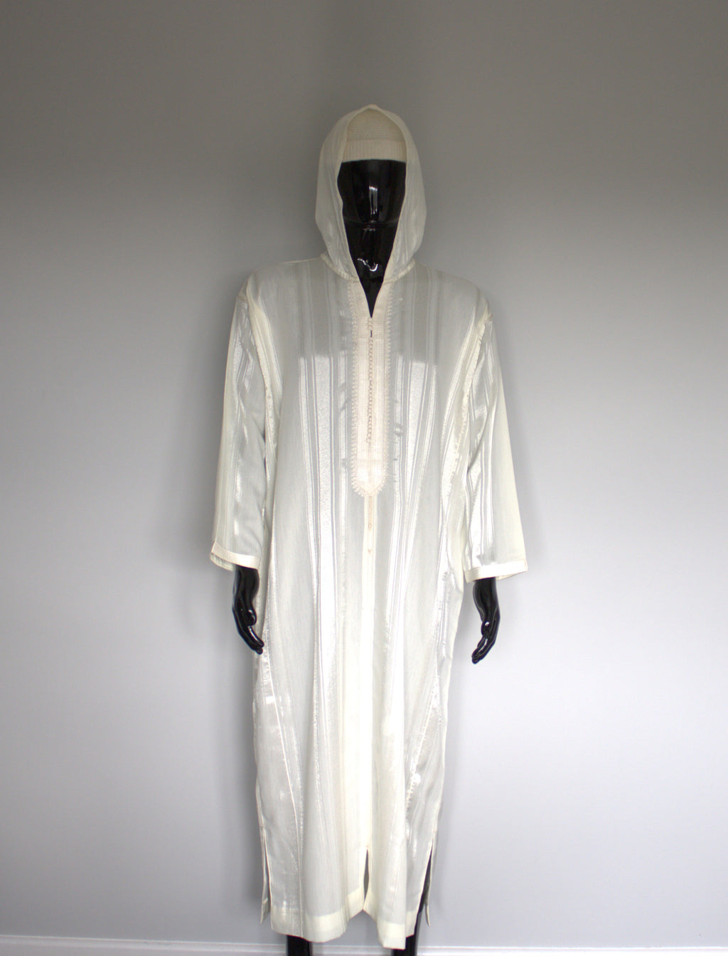 Moroccan Djellaba – Classic Off-White