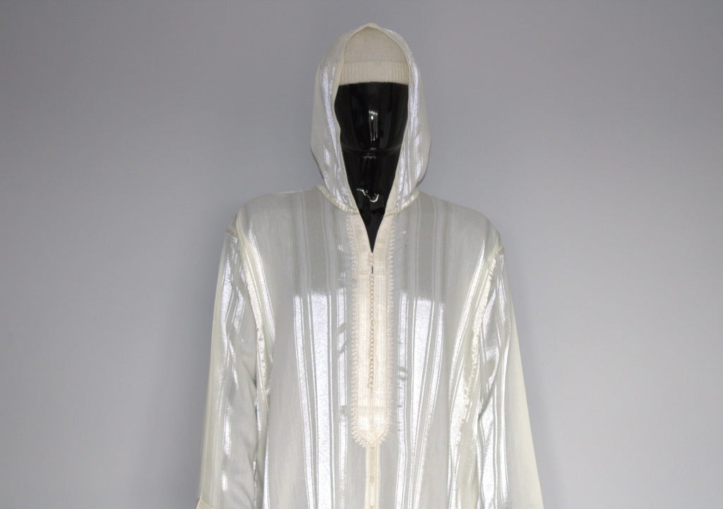 Moroccan Djellaba – Classic Off-White