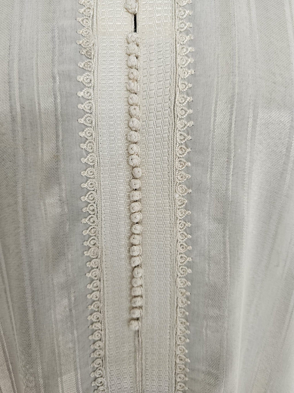 Moroccan Djellaba – Classic Off-White